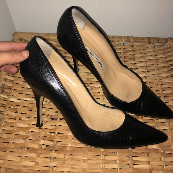 Manolo Blahnik Shoes - Manolo Blahnik Black Heels, great condition 37.5